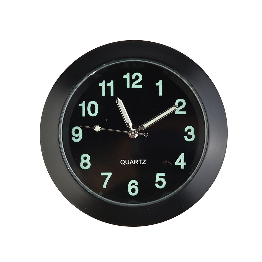 Chrome Metal Car Clock Clip Decor Inner Interior Parts Quartz Replacement Watch Auto Air Vent Portable Chrome Metal