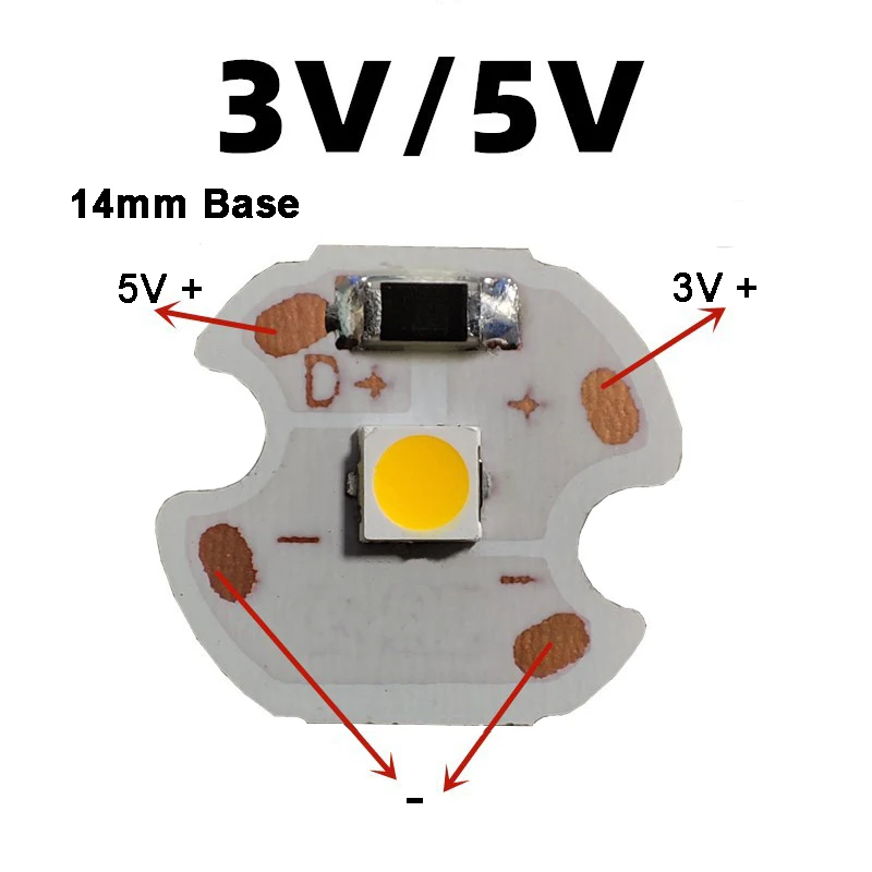 10pcs 3V 5V 9V 12V 1W White Warm Red Green Blue Yellow LED Bead Light + Base