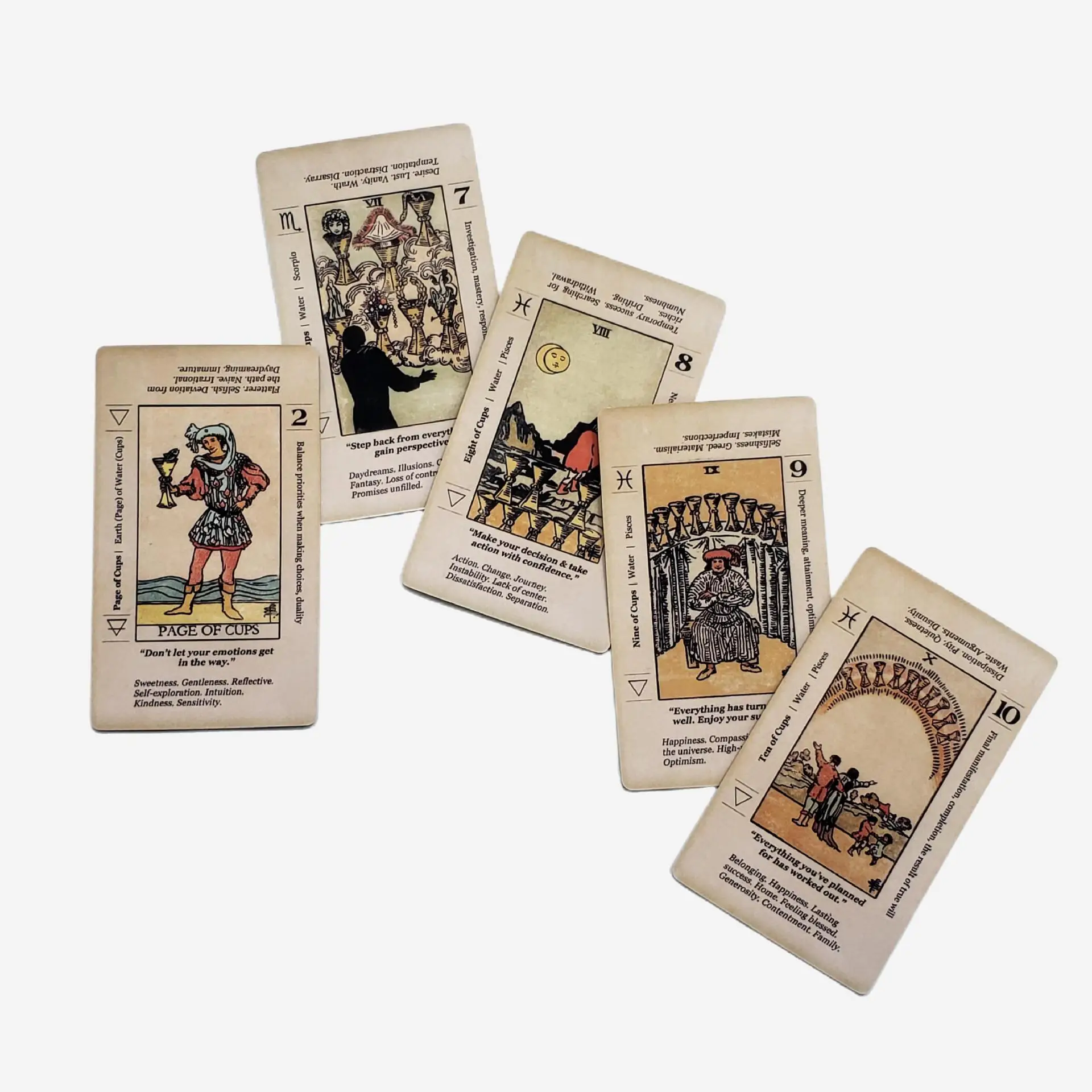 معنى بطاقة التارو مع معنى لهم المبتدئين التارو كلمة المفاتيح العتيقة التارو سطح السفينة تعلم التارو 78 بطاقة للحزب ، هدية #4