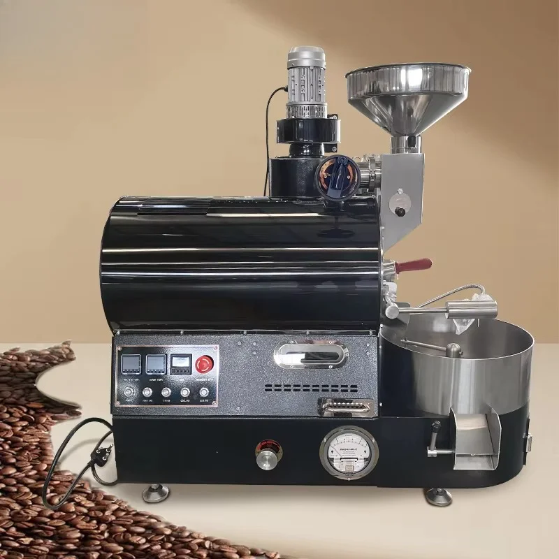 Custom Professional Temperature Control Coffee Bean Roaster Electric Gas Powered Household Commercial Coffee Roasting Machine