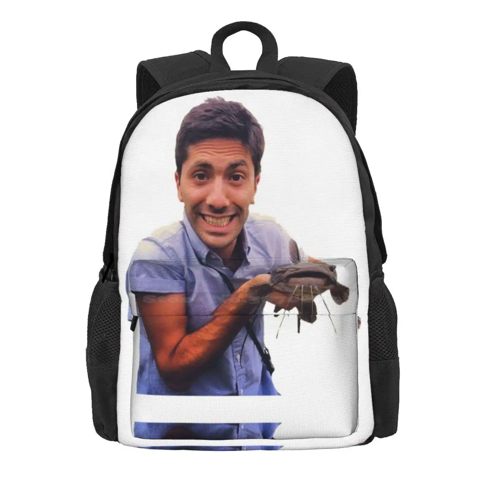 Nev Caught A Catfish! Hot Sale Schoolbag Backpack Fashion Bags Catfish The Tv Show Mtv Nev And Max Internet Tinder Grinder