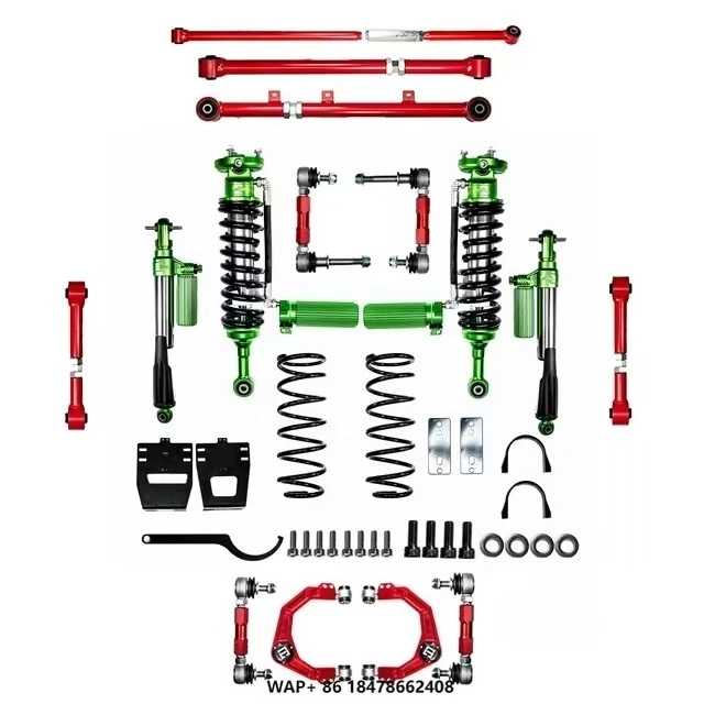 

POER Single-Circuit Bidirectional Nitrogen Shock Absorber 2-3.5" Lift Kit Body Control Fits Roads Protects Parts Color Custom