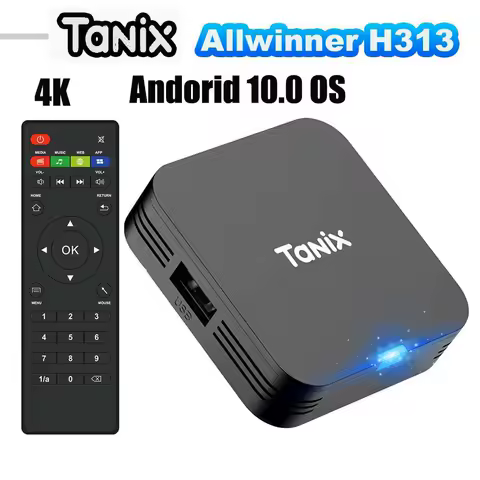 Tanix TX1 Smart Android 10 TV Box 2.4G WIFI 4K HDR USB2.0 8GB 16GB Allwinner H313 Quad Core Global Set Top Box
