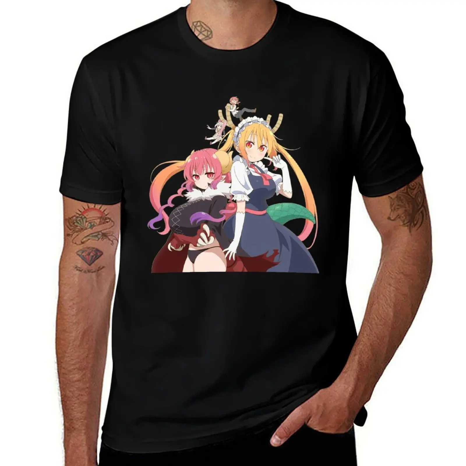 

Tohru x Ilulu Dragon Maid T-Shirt Fashion Casual Short Sleeve T-Shirt