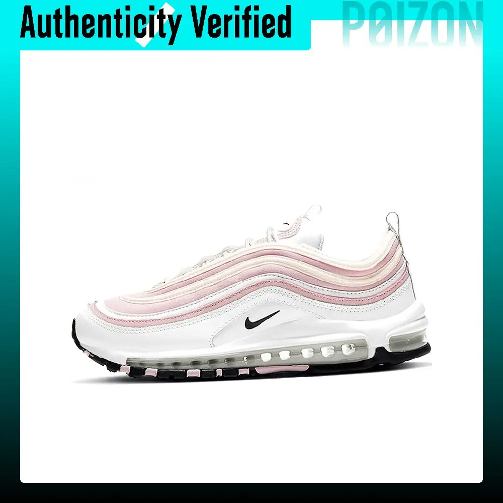 Nike Air Max 97 Running Shoes Women's Low-top Pink/White DA9325-100