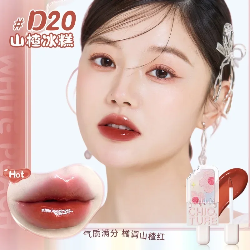 CHIOTURE Mirror Glass Lip Gloss Hydrating Lip Glaze Moisturizing No-Sticky Liquid Lipstick Original Makeup Rare Beauty Cosmetics