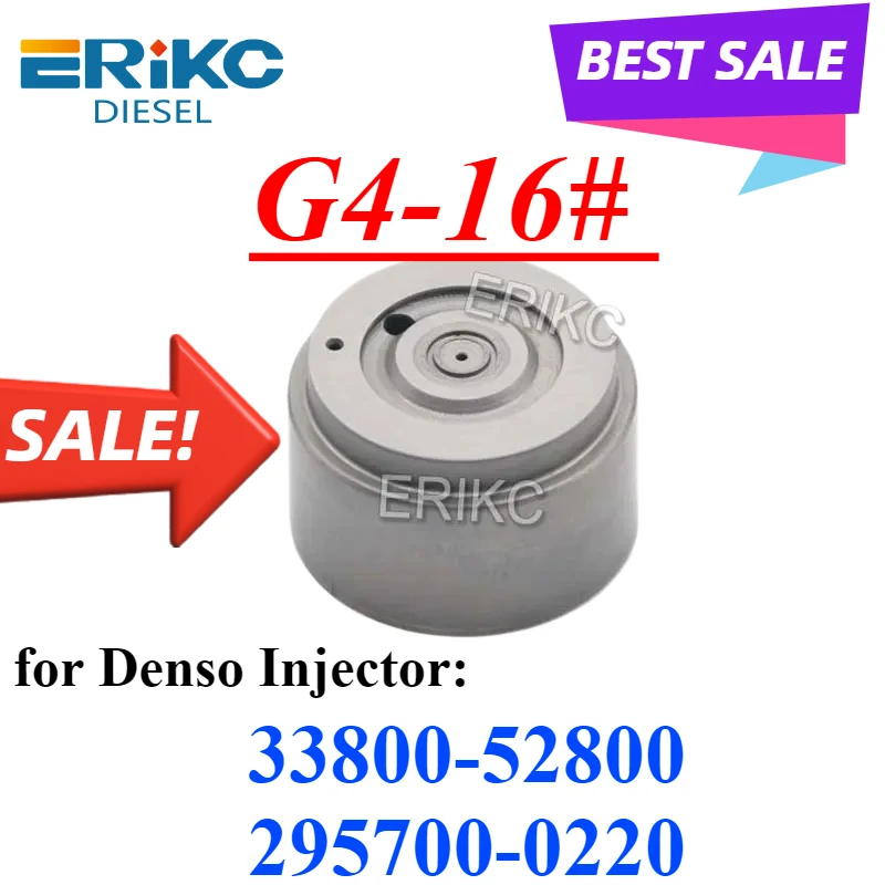 New G4-16# Diesel Fuel Injector G4 Control Valve Plate G4 for DENSO HYUNDAI G Engine 6.3L 6 Silindir 3380052800 2957000220