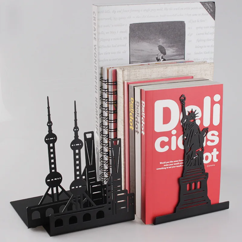 black-metal-book-stand-desktop-organizer-rack-office-stationery-gift