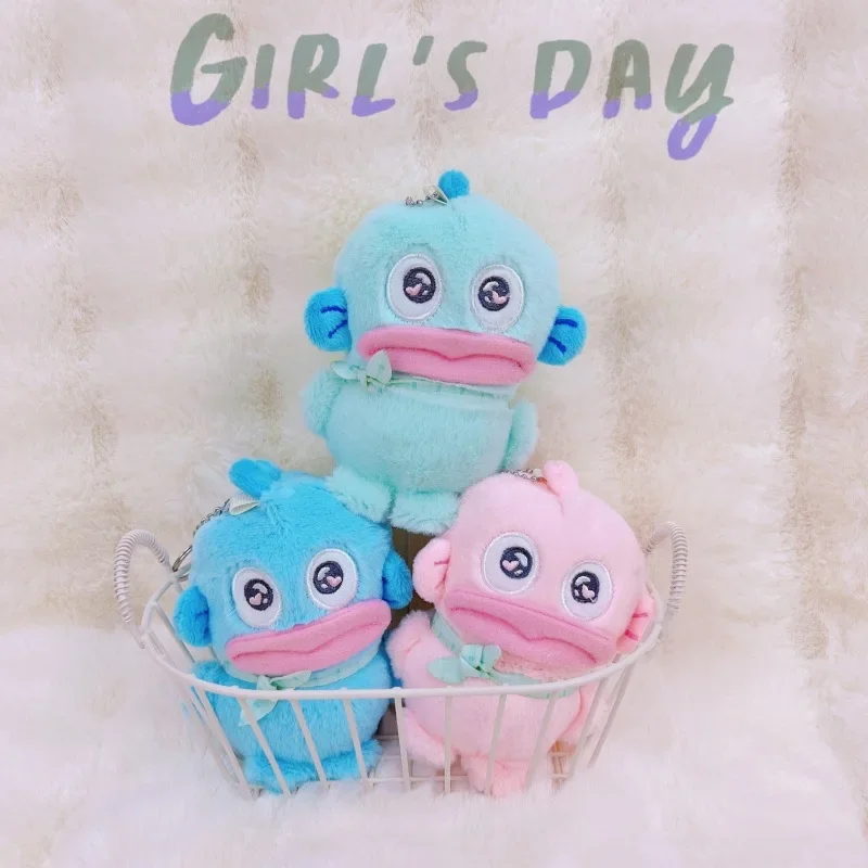 Anime Pingente Chaveiro para Crianças, Brinquedos De Pelúcia Sanrio, Boneca Hangydon, Plushie Chaveiros, Presentes de Aniversário Kawaii, Brinquedo Bonito para Meninas