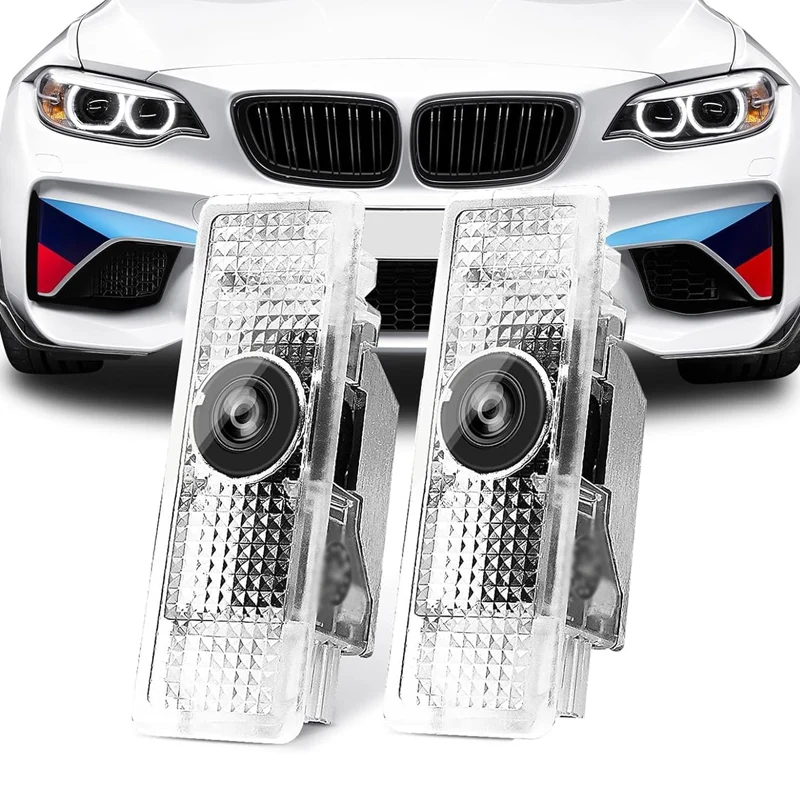 

2pcs Led Car Door Welcome Shadow Logo Light For BMW 2/3/4/5/6/7 Series X1234567 E90/60/46/F30 Series Welcome Courtesy Shadow