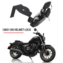 For HONDA CMX500 CMX300 Rebel CMX 1100 500 300 Motorcycle Helmet Lock Mount Hook with 2 Keys CMX1100 Accessories