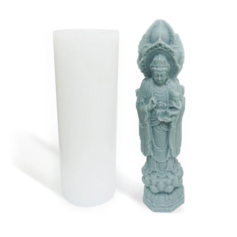 

Guanyin Statue Silicone Mold Wax Melt Polymer Making Dropship