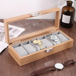 WellZone 2024 New Style Environmental Protection Bamboo Watch Box  Fashionable Chinese style Watch Storage Case