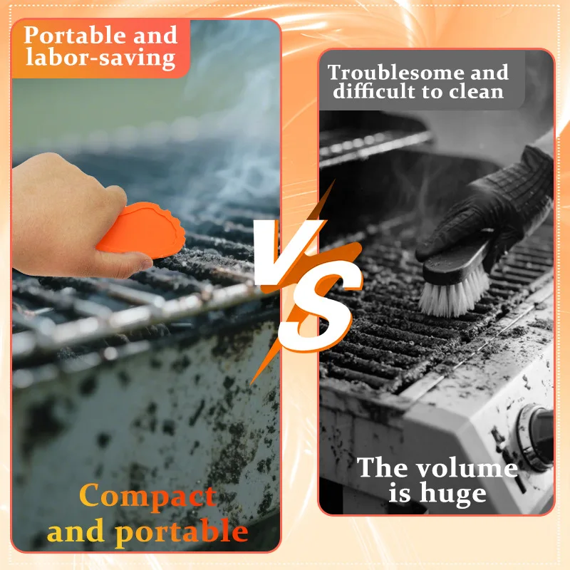 

Средство для очистки остатков, кемпинг на открытом воздухе, чистка барбекю, компактный и портативный гриль, лопаточка для барбекю, пластик