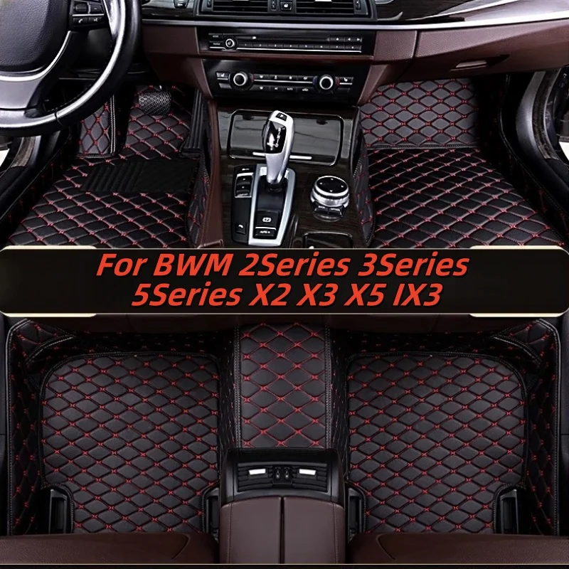 

Автомобильные коврики из натуральной кожи, подходящие для BWM 2Series 3Series 5Series X2 X3 X5 IX3, аксессуары для салона автомобиля
