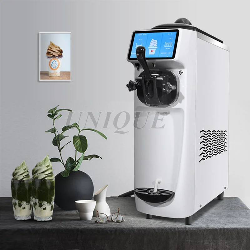 

Portable Commercial Italian mini ice-cream maker 220/110V Table-top Soft Ice Cream Machine Roll Soft Serve Hard Household