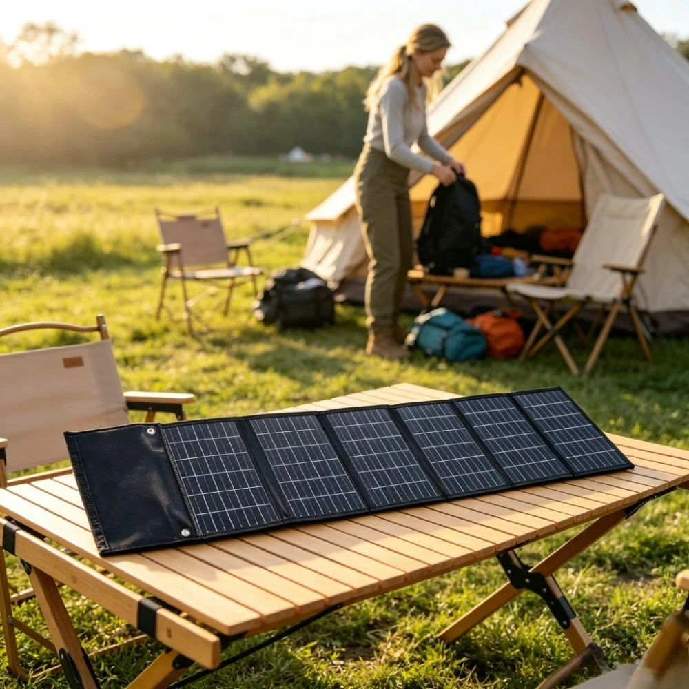 Foldable Solar Power Charger 50W 90W Portable Waterproof Dual USB DC ETFE Output Bank For Outdoor Camping Hiking Cycling Fishing