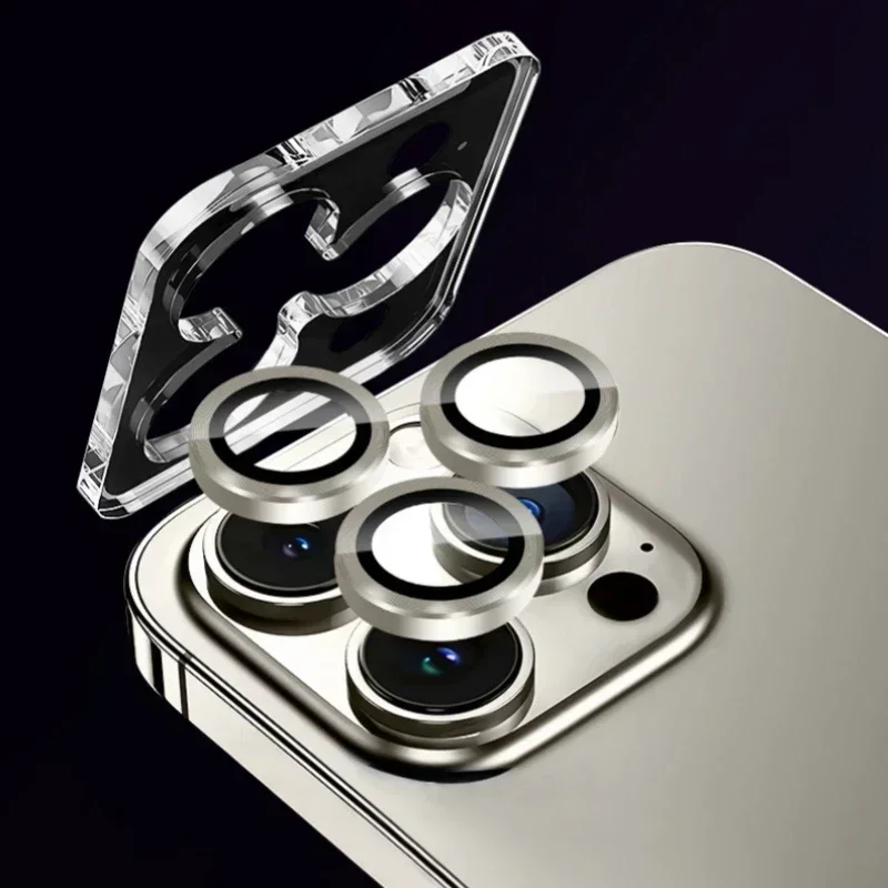 1-3 個のカメラレンズプロテクター 17 16 15 14 プロマックスプラス 12 13 ミニフルカバーレンズリング保護ガラスキャップ簡単なインストール