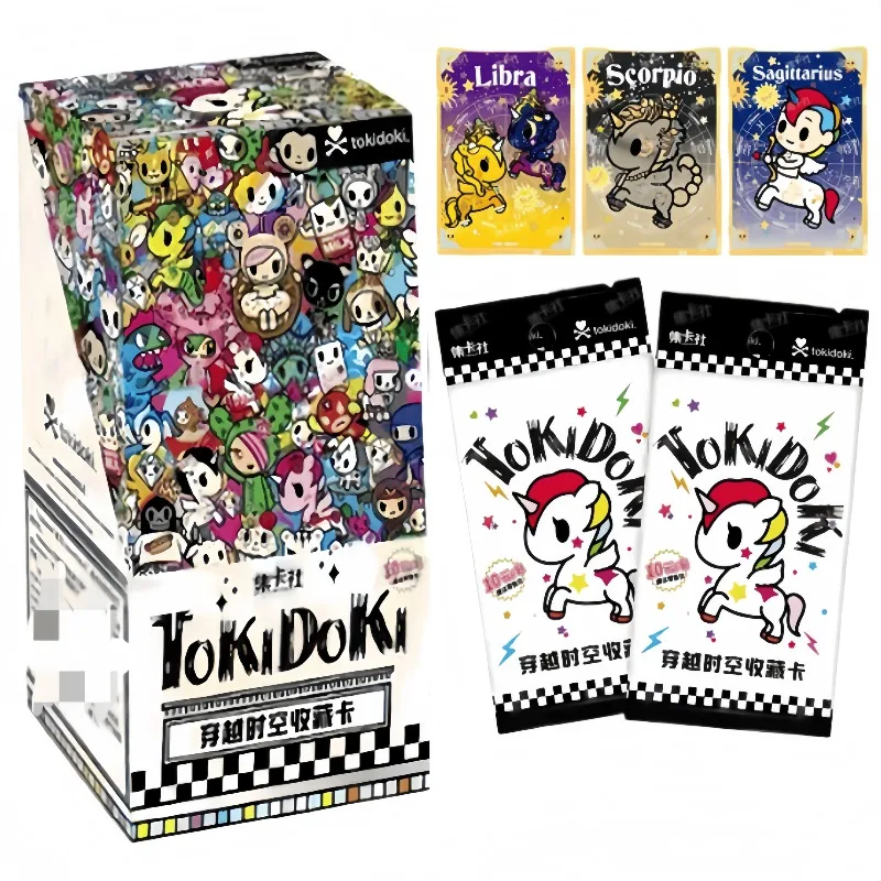 Card.fun حقيقية Tokidoki قسط آمنة للأطفال بطاقات الوقت السفر سلسلة يونيكورن بطاقات أنيمي جمع لعبة هدية لمحبي والأطفال
