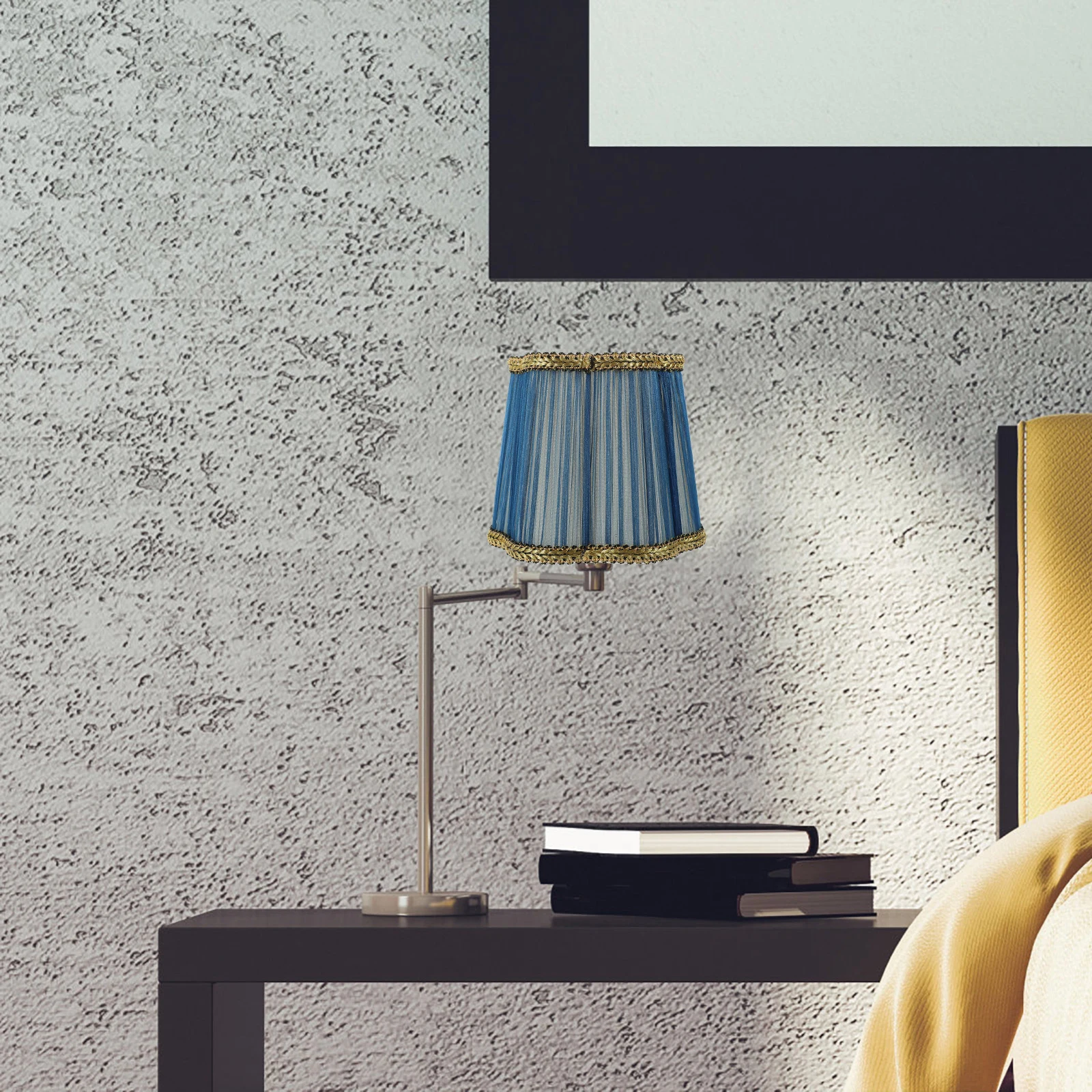 

1PC Deep Pleated Cloth Lampshades Fabric Lampshade E14 11x14 5x12 5cm Table Home Hotel Shades Modern Cloth Replacement