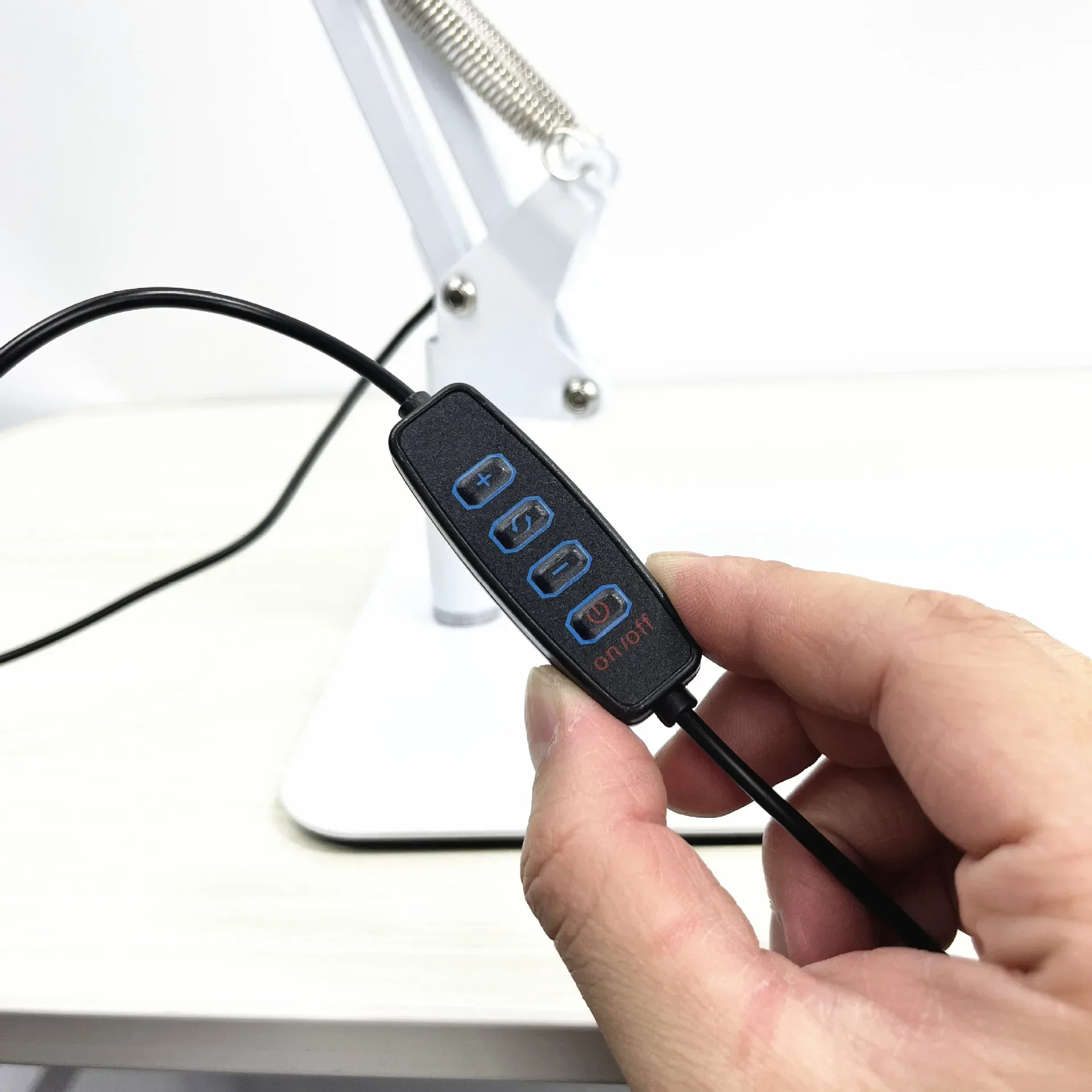 USB 3 ألوان LED عدسة مكبرة مضيئة لإصلاح سبيكة لحام/مصباح طاولة/قراءة العناية بالبشرة أداة الجمال 160 مللي متر