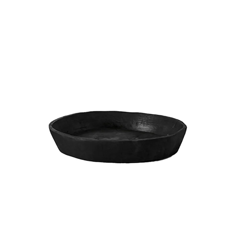 

Home wabi-sabi wind candle tray fruit plate, Chinese retro decoration storage homestay entrance