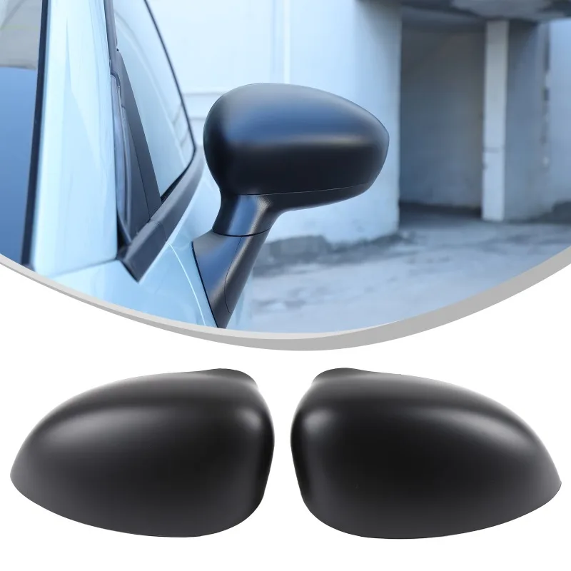 2pcs ABS For 2016+ Fiat 500 Abarth 595/695Exterior Mirror Covers Rearview Mirror Protective Cover Trim replacement Accessories