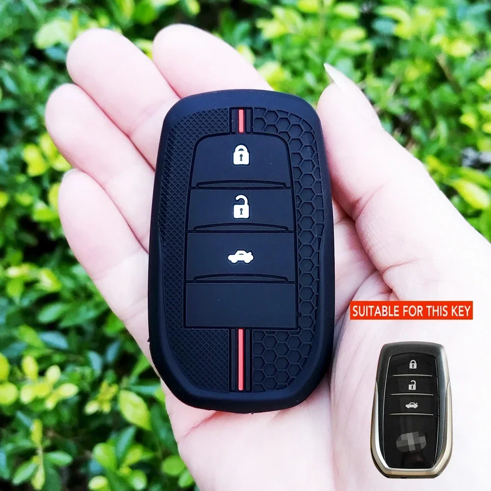 Car Key Cover for Toyota Corolla 2023 Yaris Cross RAV4 Prius Camry Highlander Venza Fortune Land Cruiser LC200 LK200 Key Case