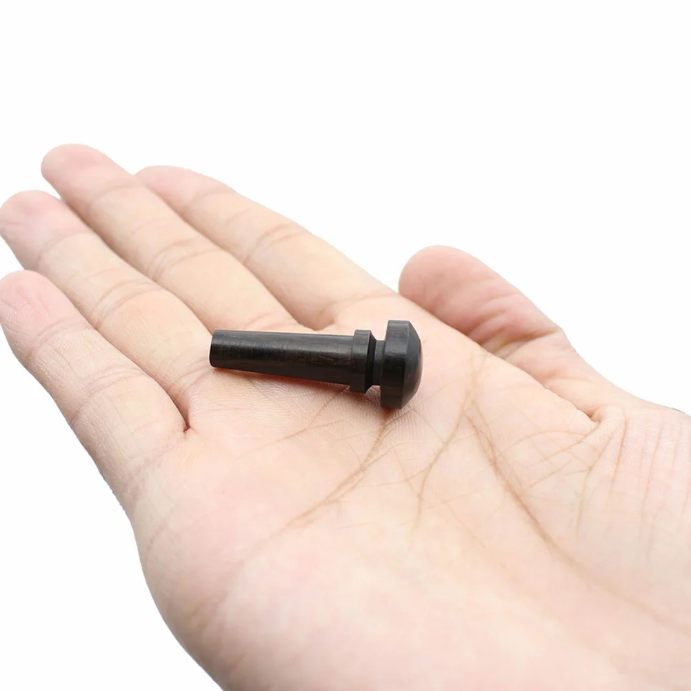 

6 Pcs Violin End Plugs Cello Tailpiece Suite Bridge Pegs for Ebony Musical Instrument Accessories
