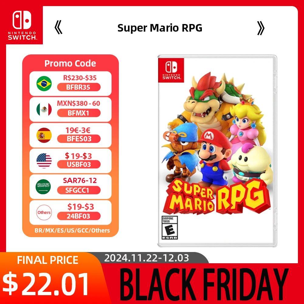 Nintendo Switch Game Deals - Super Mario RPG - Games Physical Cartridge Support TV Tabletop Handheld Mode