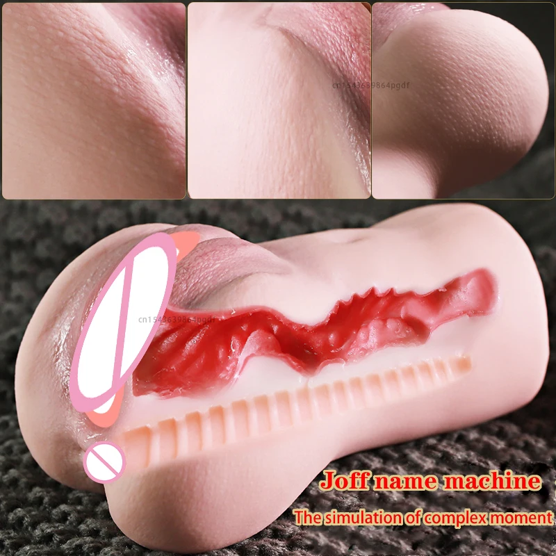 3D Realistic Vagina Pocket Pussy Artificial Vagina Mouth Silicone Adult Sex toys for Men Male Masturbator Cup Erotic Sex Shop