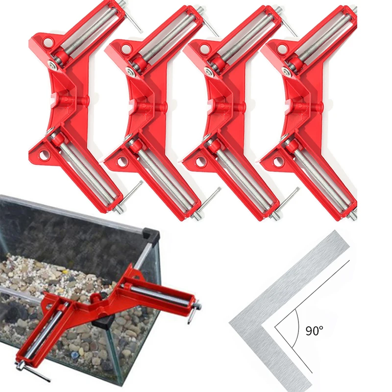 Corner Clamps for Woodworking 90 Degree Right Angle Clamp for DIY Framing Cabinets Fish-tanks Carpenter Square Woodworking Tool