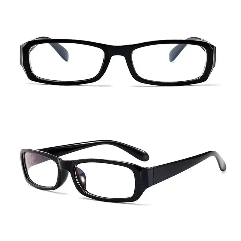 Lunettes noires, monture de lunettes, Protection rétro, miroir plat, unisexe, accessoires de mode, accessoire
