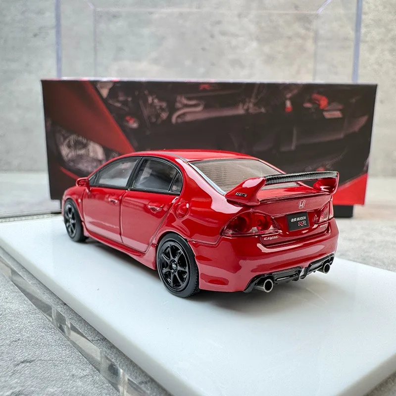 MH 1/64 Honda Civic (FD2) Mugen RR Metalowy Model Auta Zabawka Odlewany z Metalu Prezent