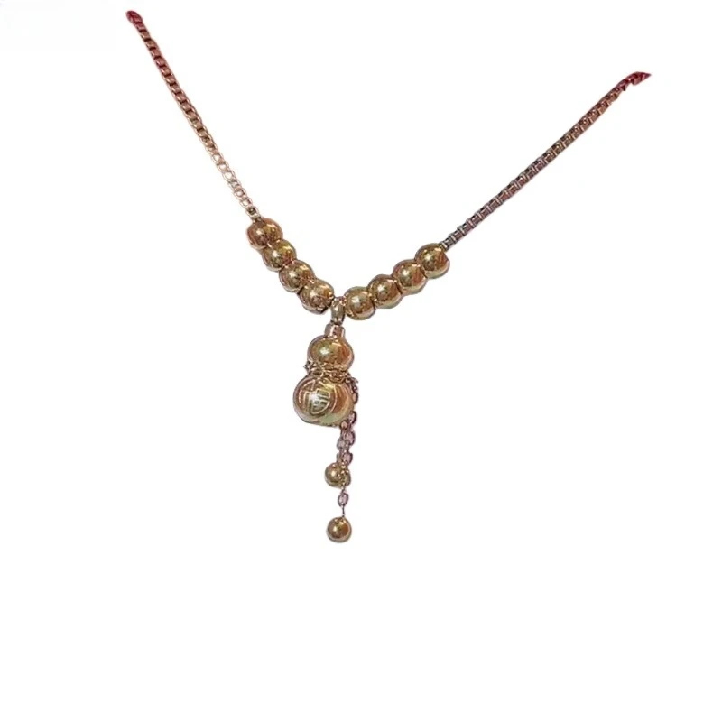 

Premium gourd necklace female light luxury birthday gift for girlfriend collarbone chain