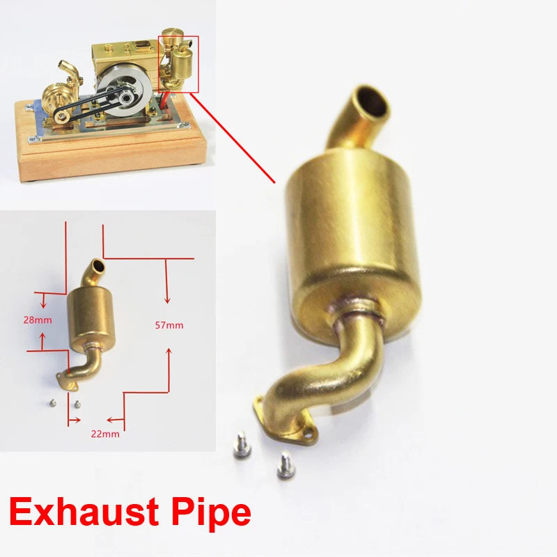 Exhaust Pipe Engine Model Accessories Chimney Silencer Pipe Is Suitable for Various DIY Modifications