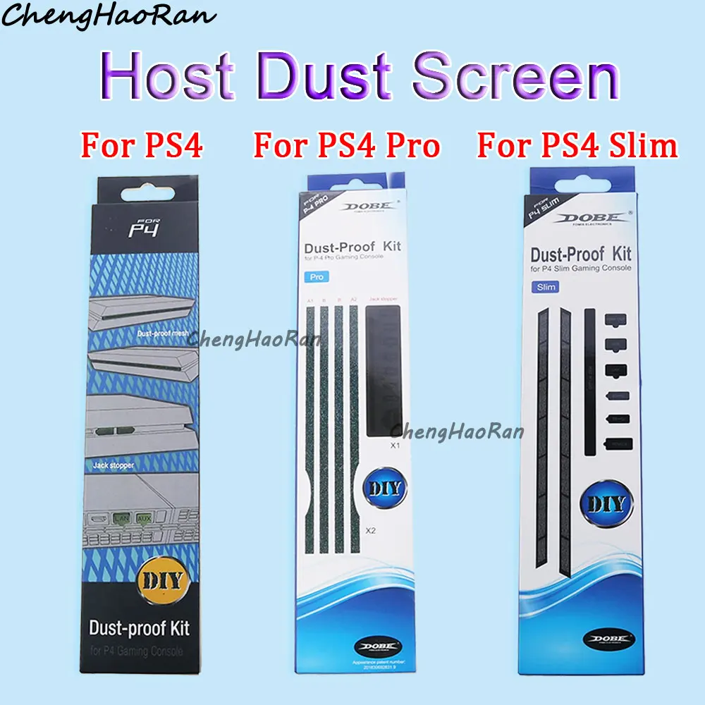 

ChengHaoRan 1 Set Console Dust Screen For PS4 /Pro /Slim Console Console Dust Sponge Kit Filter Replacement Repair Accessories