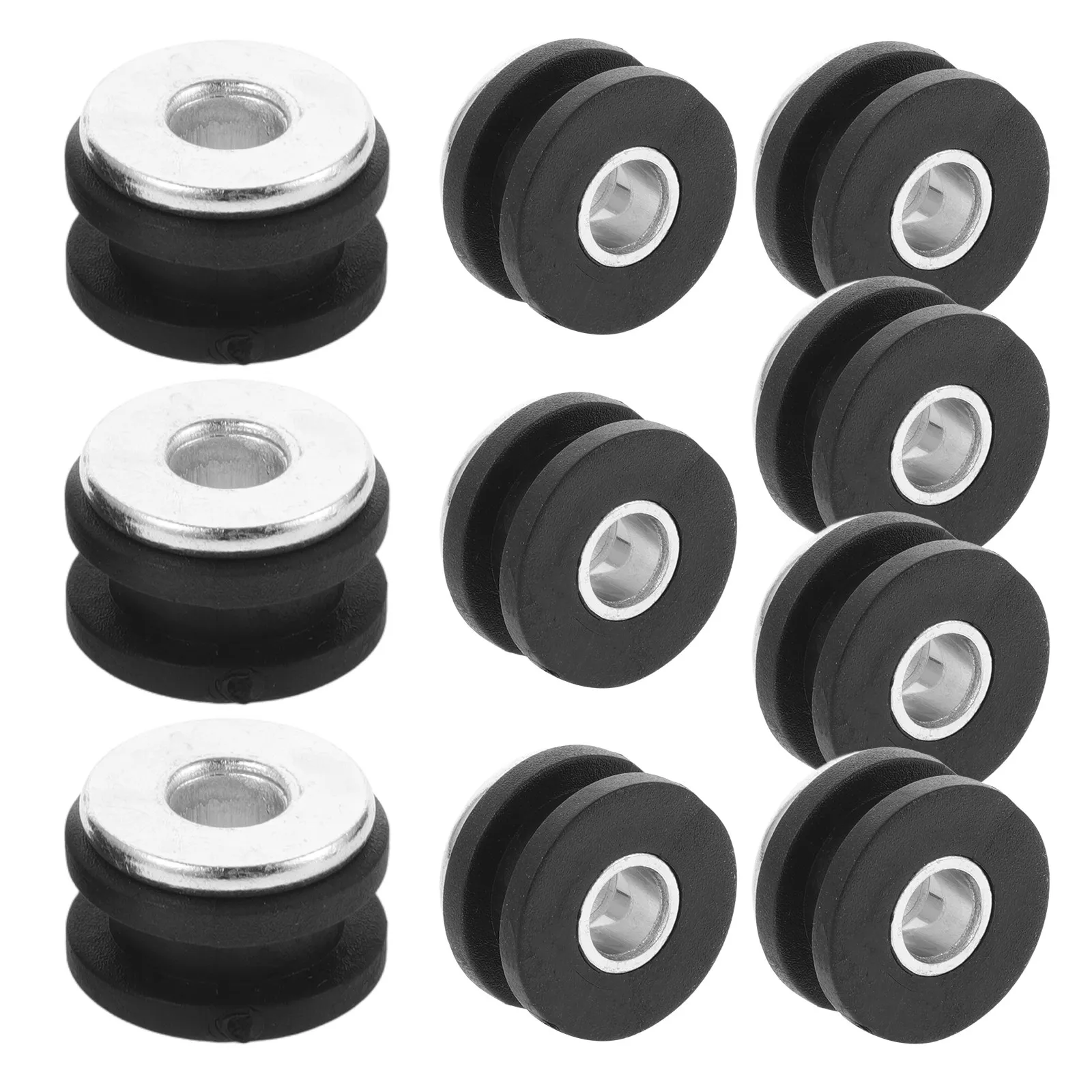 

8Pcs Motorcycle Shock Absorption Ring Set Rubber Steel Buffer Grommet for Enhanced Ride Comfort Stability Handling Damping