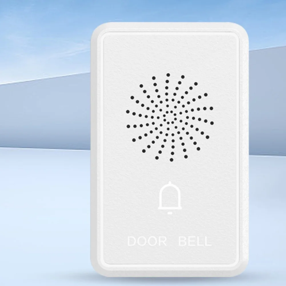 Wired 12V DC Doorbell with 4-Wire Installation 90dB Dingdong Chime Sound Wall Mount Electronic Door Bell for Home Office