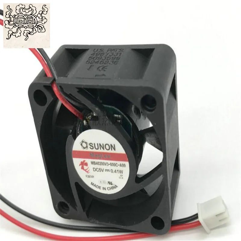 Jinlingge pour sunon mb40200v 3-000c-a99 5v 0.41w 4020 ventilateur de refroidissement silencieux à deux fils