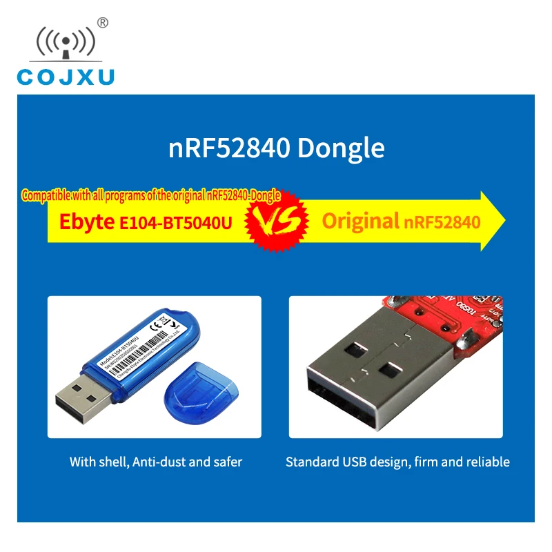 USB BLE ключ nRF52840 2360-2500 МГц 8dBm 250 м Диапазон 5V BLE 4,2 и BLE 5,0 антенна PCB, включающим в себя гарнитуру блютус и флеш-накопитель USB