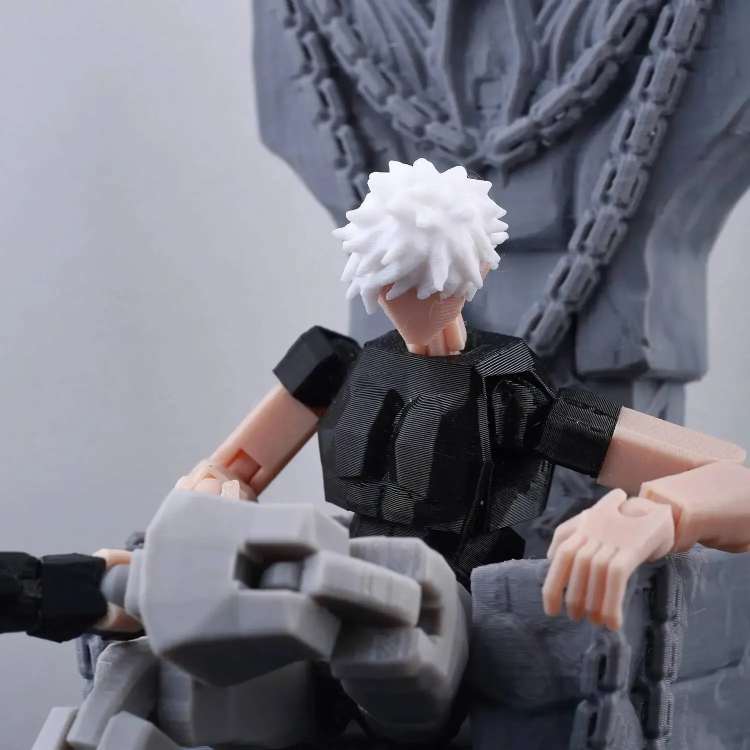 9L3D Titan 13 Vormontiertes Gojo Sukuna Jujutsu Toji Actionfiguren-Set 3D-Druck Dummy Glücksbringer Vollkörper Mechanischer Roboter Spielzeug – Detail 10