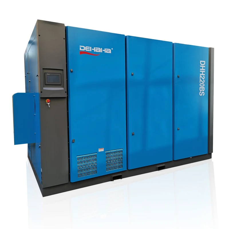 220kw Low Pressure Screw Air Compressor Silent Oil-free Screw Blower PLC Stationary Air Cooling Engine Blower Single Screw IP54