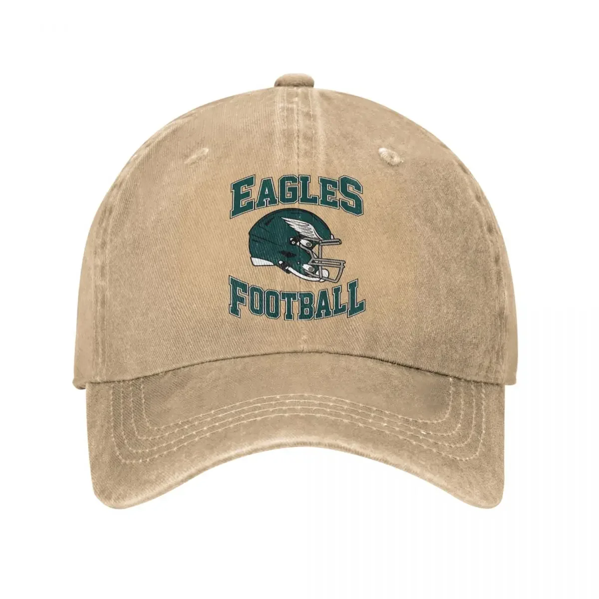 Green Eagles Football Team berretti da Baseball uomo donna Distressed Denim Headwear Outdoor Running Golf Caps Hat