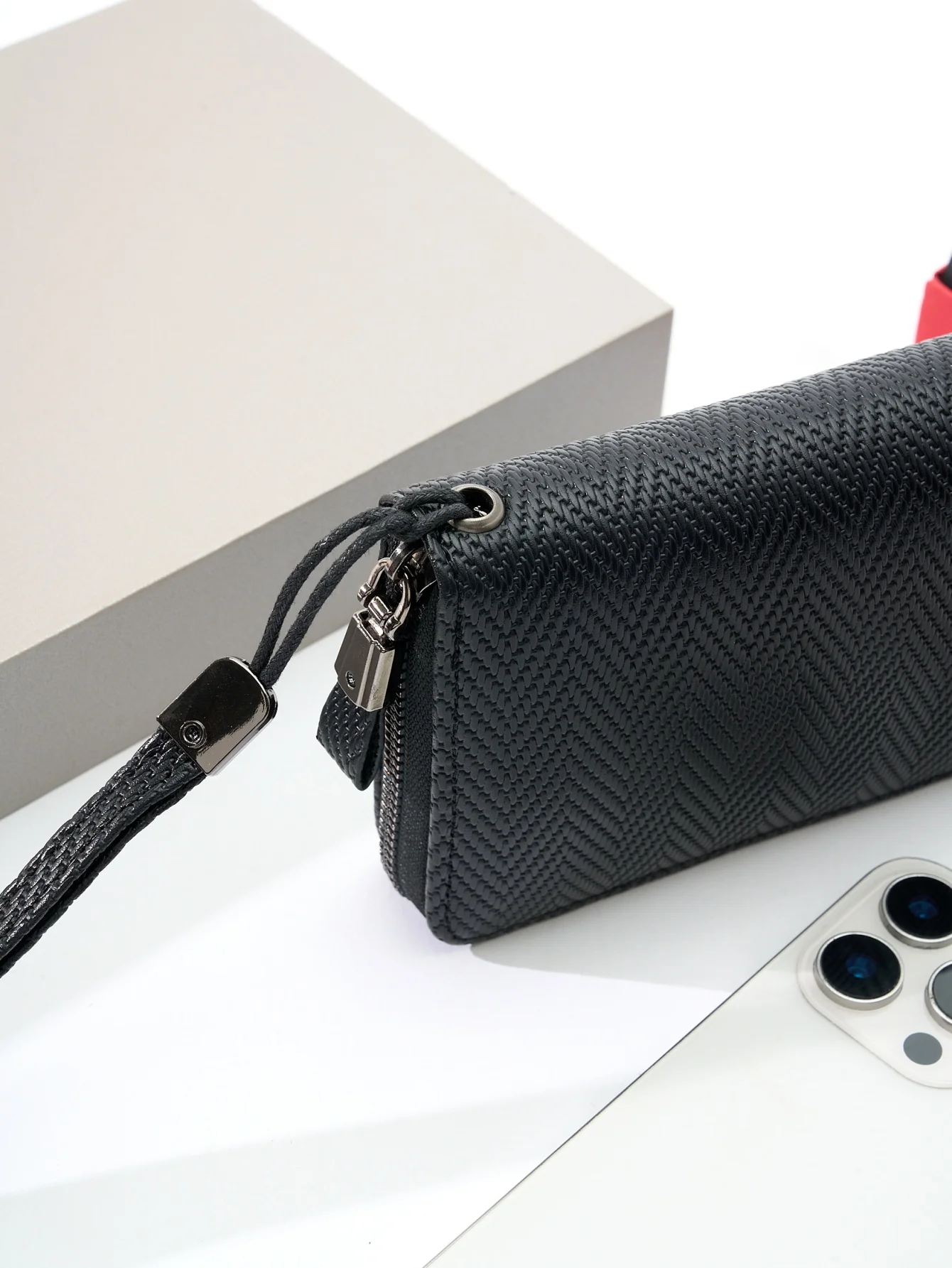 Fashion Retro Simple Long Wallet Business Office Commute Large Capacity Multi-Card Slot Portable Long Zipper Wallet Phone Wallet - view 4