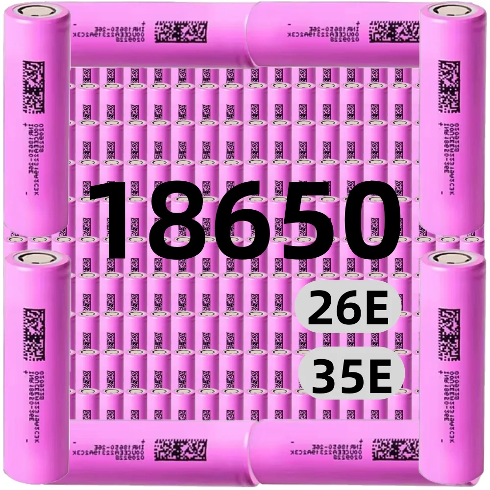 

New 18650 2600mAh Battery 3.7V Discharge Lithium Ion Rechargeable Battery for Powerbank Lamp Flashlight 18650 26E/35E Batteries