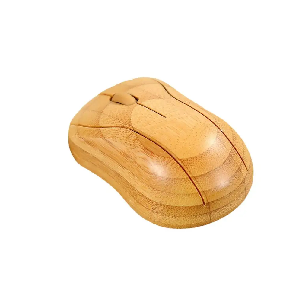 2.4GHz Wireless Bamboo Keyboard Plug And Play Wood Computer Mouse For Office Laptop Handcrafted Natural Wooden Keyboard Mouse