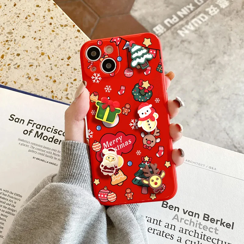 Merry Christmas Santa Claus New Year Case For Redmi Note 13 11 10 12 Pro 5G 8 9 12s 4G 9s 10s 11s Tpu Phone Cover Cases Snowman