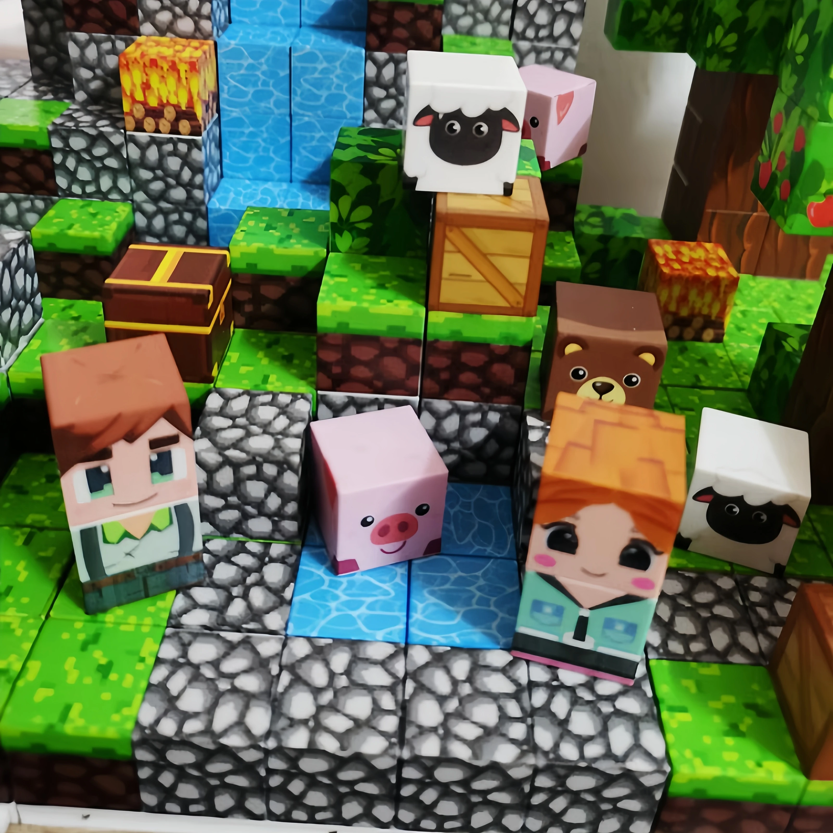 Magnetyczne klocki konstrukcyjne: zestaw magnetycznych klocków konstrukcyjnych 52/117 elementów, zabawka-łamigłówka 3D DIY, zabawka sensoryczna edukacyjna STEM dla dzieci, prezent na urodziny