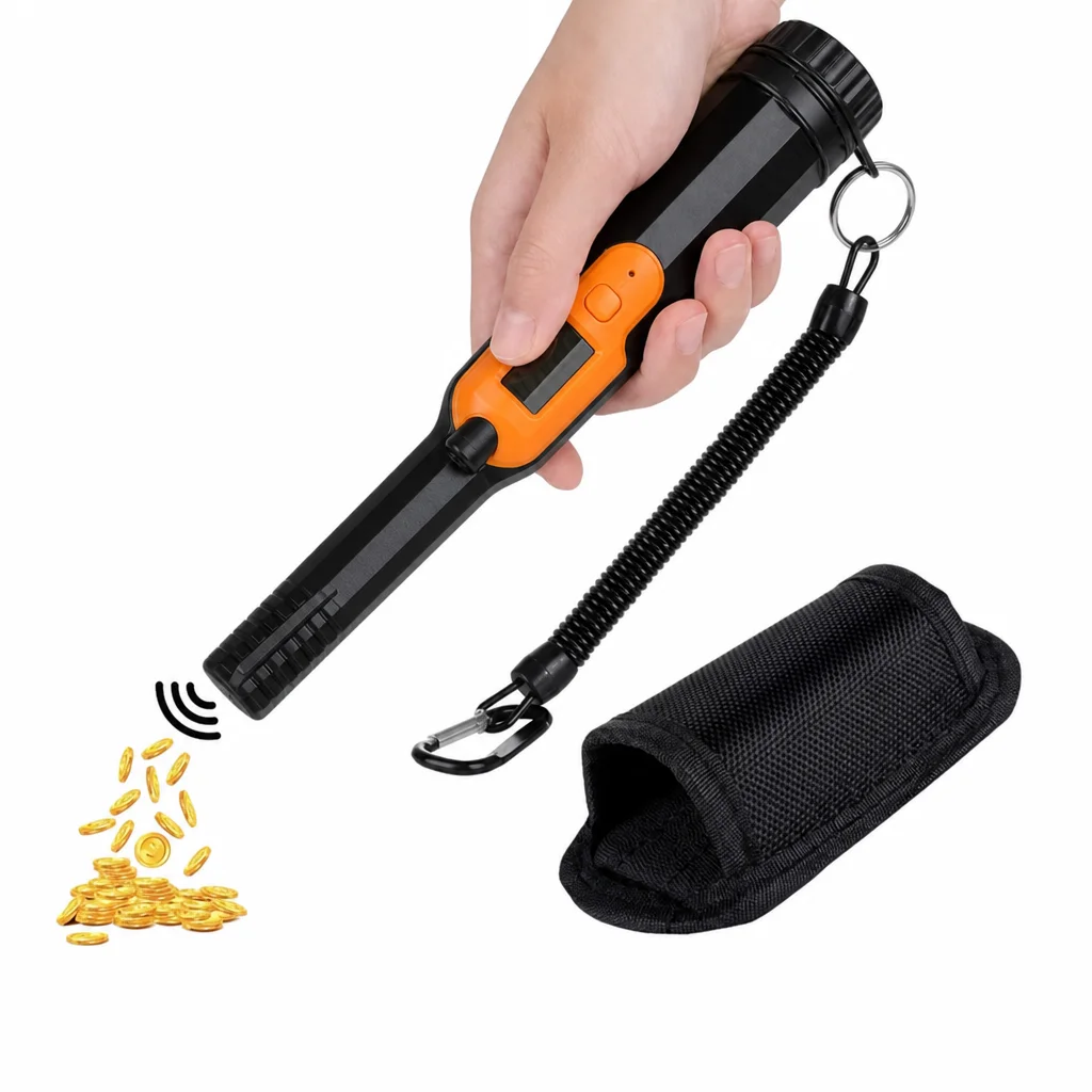 Treasure Hunter Handheld Metal Detector Pinpointer Pointer Probe Anti-scratch Metal Pinpointing Waterproof 360 Degree Scan